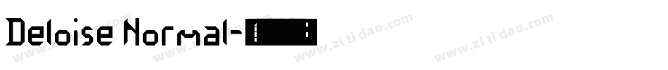 Deloise Normal字体转换